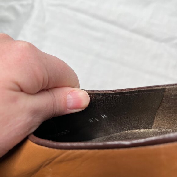 Vintage Stuart Weitzman Womens Leather Lace-Up Heeled Oxford Shoes 8.5 - Picture 5 of 12